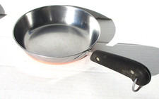 Vintage Revere Ware 6" Copper Clad Bottom Stainless Steel Skillet Fry Pan pre 68