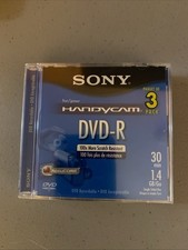 Sony 3DMR30R1H DVD-R Discs 3 Pack New In Original Shrink. Free Shipping USA
