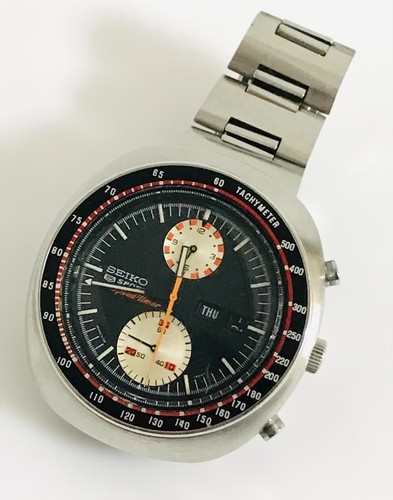 Seiko 5 Sports Speed-Timer 6138-0011 UFO Yachtsman Vintage Chr...
