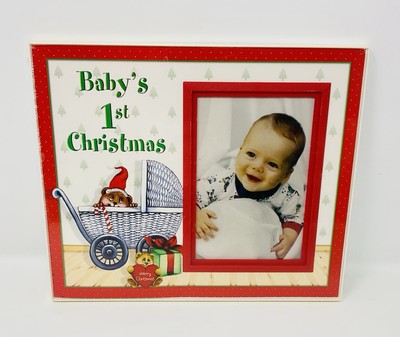 Expressly Yours! Baby's First Christmas Frame Photo Expressions Made In USA NIP
