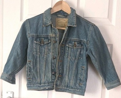 Markenlos 5-6 Jahre kleines Mädchen verwaschen blau Jeansjacke
