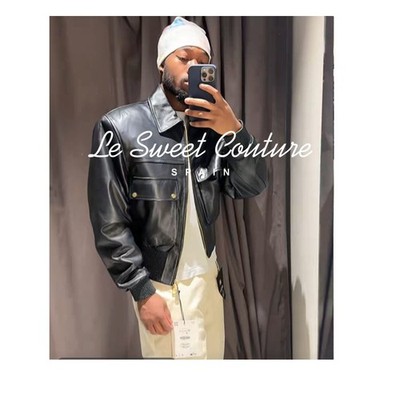 ZARA MAN NWT SS26 CROPPED FIT NAPPA LEATHER JACKET WILLY CHAVARRIA