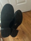 Girls Size 3 Black Booties Used  Man Made Material — photo 6