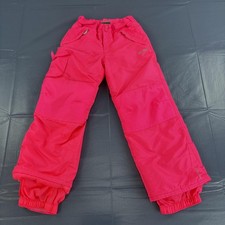 Champion Snow Pants Girls 6 Pink Insulated Ski Cargo Winter Outdoor Polyester