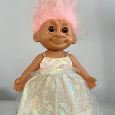 Vintage Russ Troll Doll Bride Tracey White Dress Vintage Trolls 80s 90s Tracey