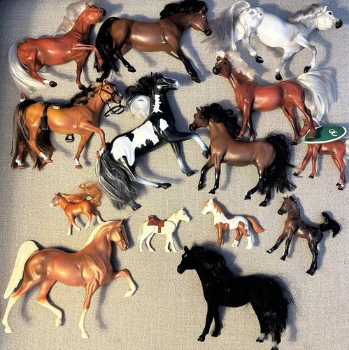 Mixed Lot  Grand Champions Horses GC Sizes w/ Foals Tack Toy & Unbranded Bundle