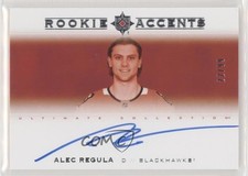 2020 Upper Deck Ultimate Collection Rookie Accents 22/99 Alec Regula Auto 0tz1