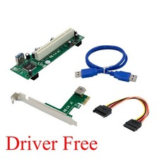 ASM1083 PCI Express x1 to PCI Expansion Adapter Card 15Pin SATA Interface USB3.0