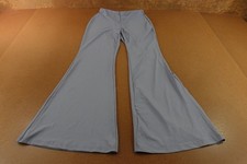 Shein Womens Medium US Size 6 Blue Gray High Rise Flare Leg Pull On Pants New