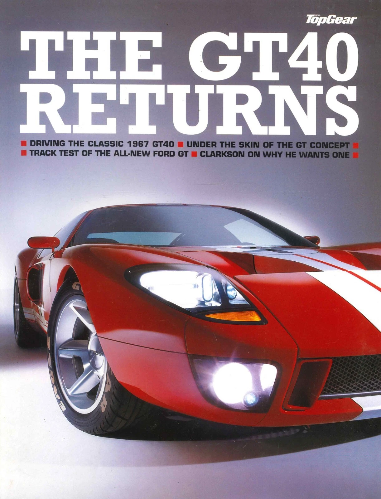 UK BBC Top Gear Magazine Supplement GT40 Returns, Ford GT