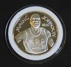 MAGIC JOHNSON LA LAKERS ENVIROMINT COIN .999 SILVER ROUND US OLYMPICS 1/10000