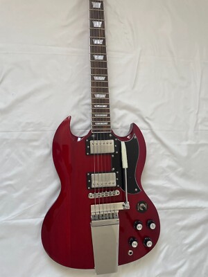 Custom SG Model G400 Wine Red Electric Guitar Vibrato System 2 Pickups