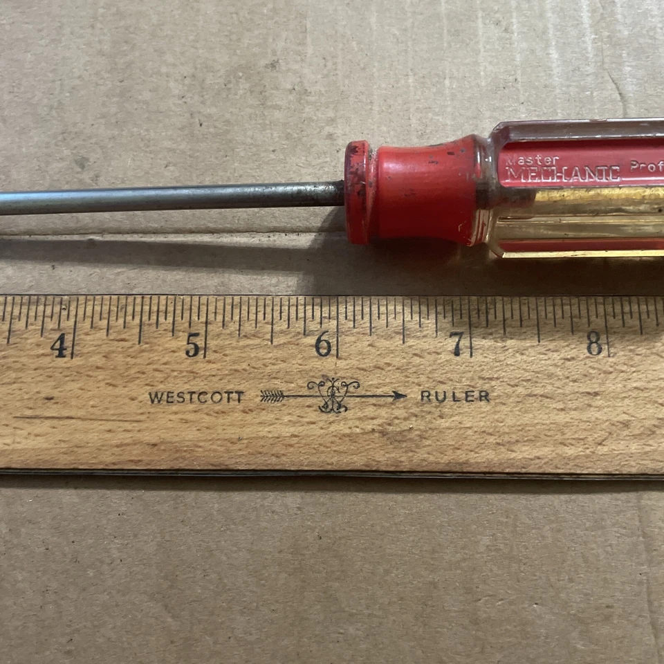 Master Mechanic 3/16” Tip Slotted Screwdriver 9-1/2” Long Model 303 ! - Image 4 of 4