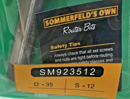 Router Bit 35mm Sommerfeld's Tools Replacement Bit SM923512 Woodworking d 35 s12 - Picture 4 of 5