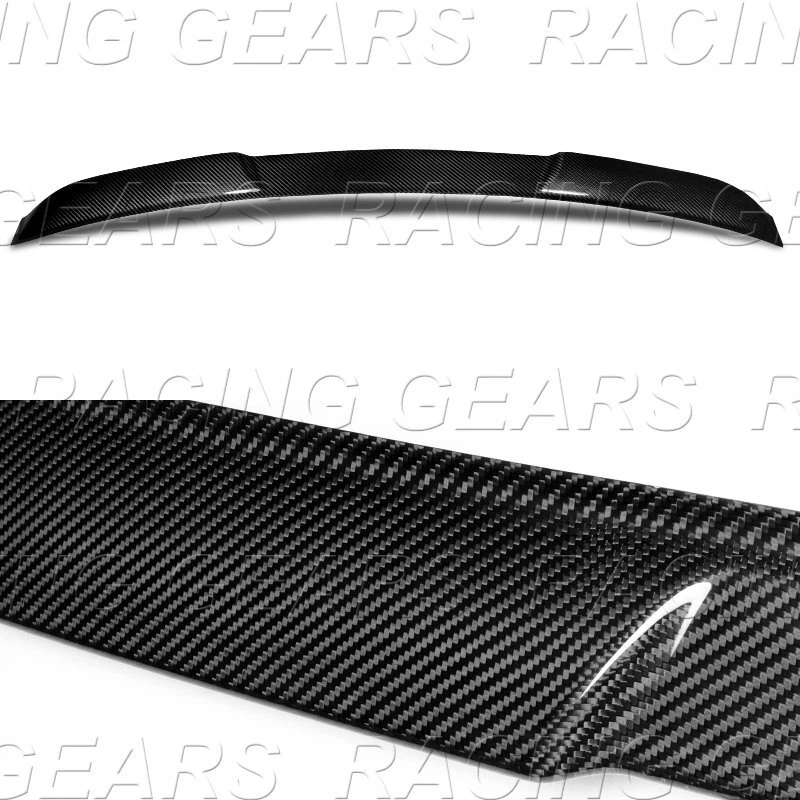 SPOILER DE JANELA DE TETO TRASEIRO DE FIBRA DE CARBONO REAL AJUSTE 17-21 AUDI A5 S5 RS5 2DR - Imagem 2 de 4