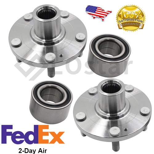 Pair(2) Front Wheel Hub & Bearing Assembly Fits 04-14 Hyundai , 06-14 Kia 