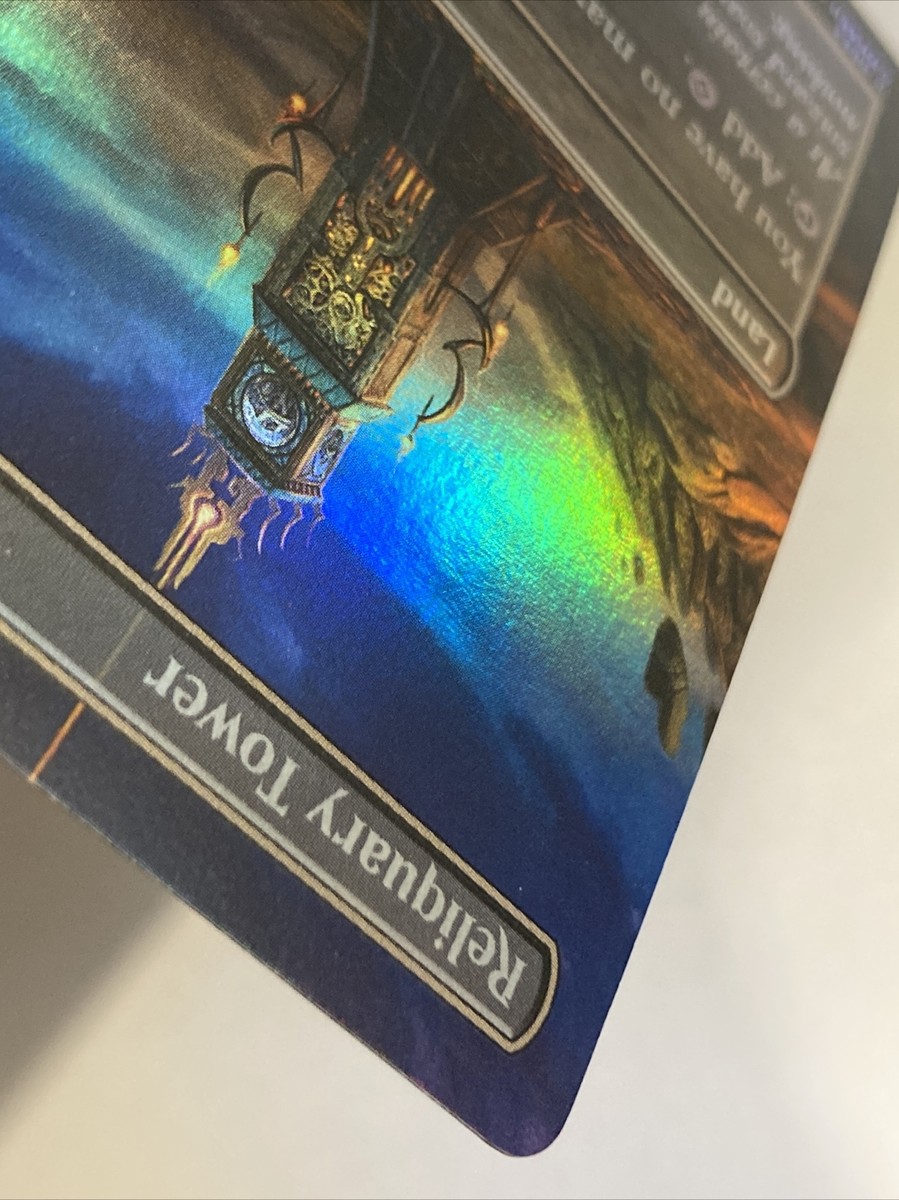 MTG【Foil】聖遺の塔/Reliquary Tower１枚 MTG Reliquary Tower *BORDERLESS FOIL* Commander Masters 0663