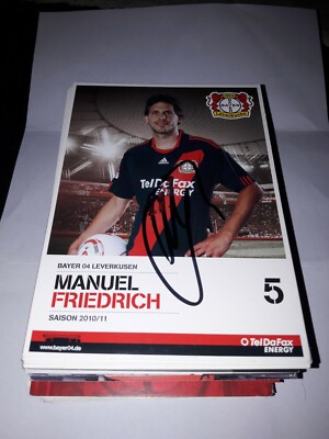 Signierte AK Manuel Friedrich Bayer Leverkusen  NEU 