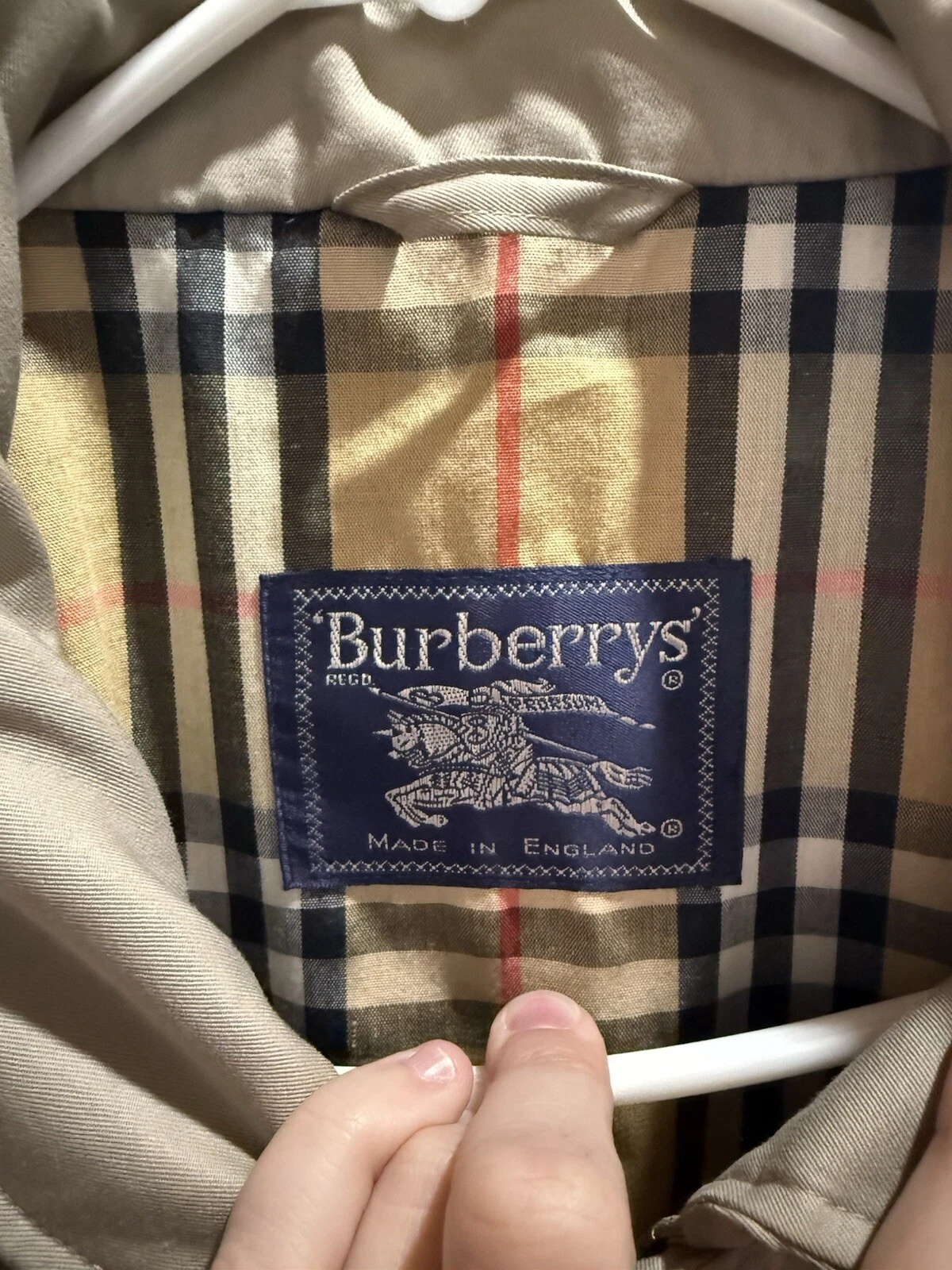 Giacca cappotto marrone Burberry vintage con cappuccio anni 90 taglia XL