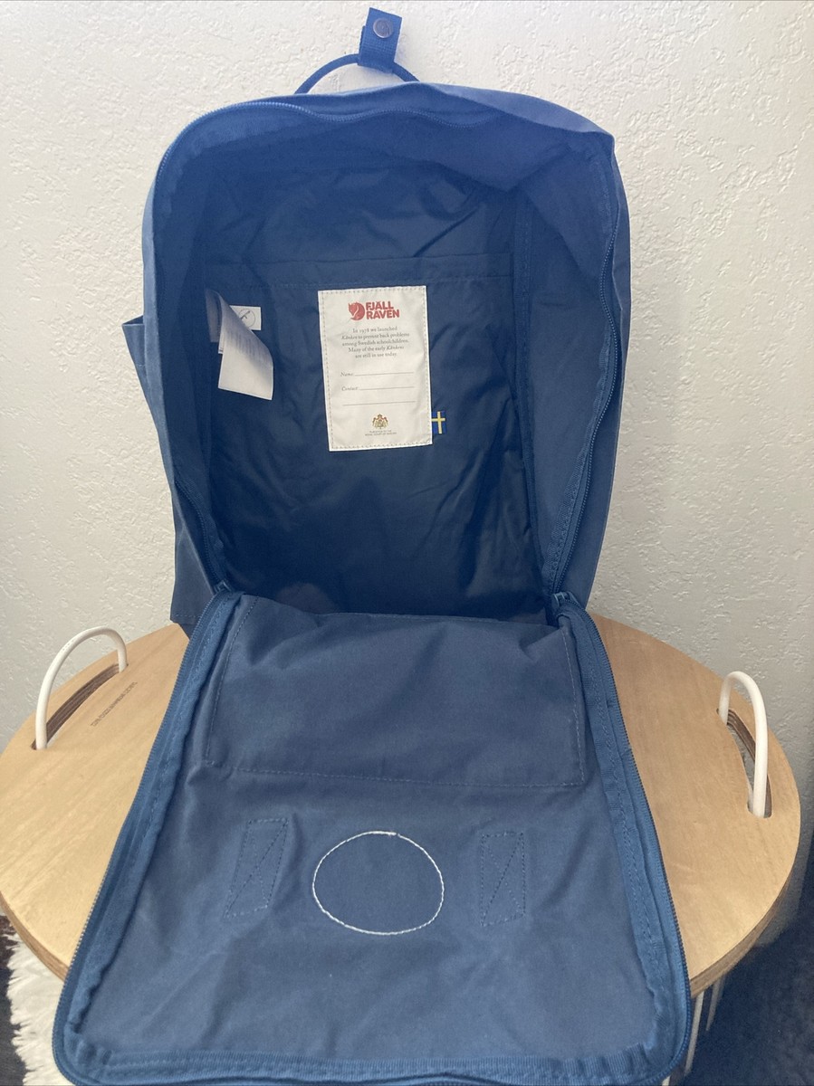 Fjallraven Kanken Backpack Slate Blue Waxed Canvas Day Book  display picture 2