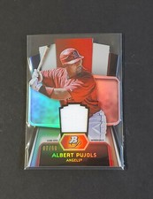 2012 Bowman Platinum die-cut Relic Card #'d 07/50 Albert Pujols angels Rare