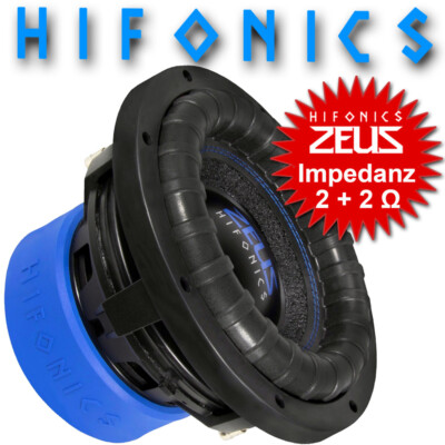 Hifonics ZEUS ZRX-10D2 25cm (10'') Auto Subwoofer 2 x 2 Ohm 800 1600 W. RMS MAX