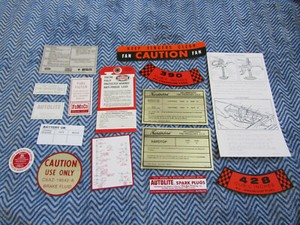 1966 Ford Thunderbird Tbird T Bird Decal Tag Resto Kit Ebay