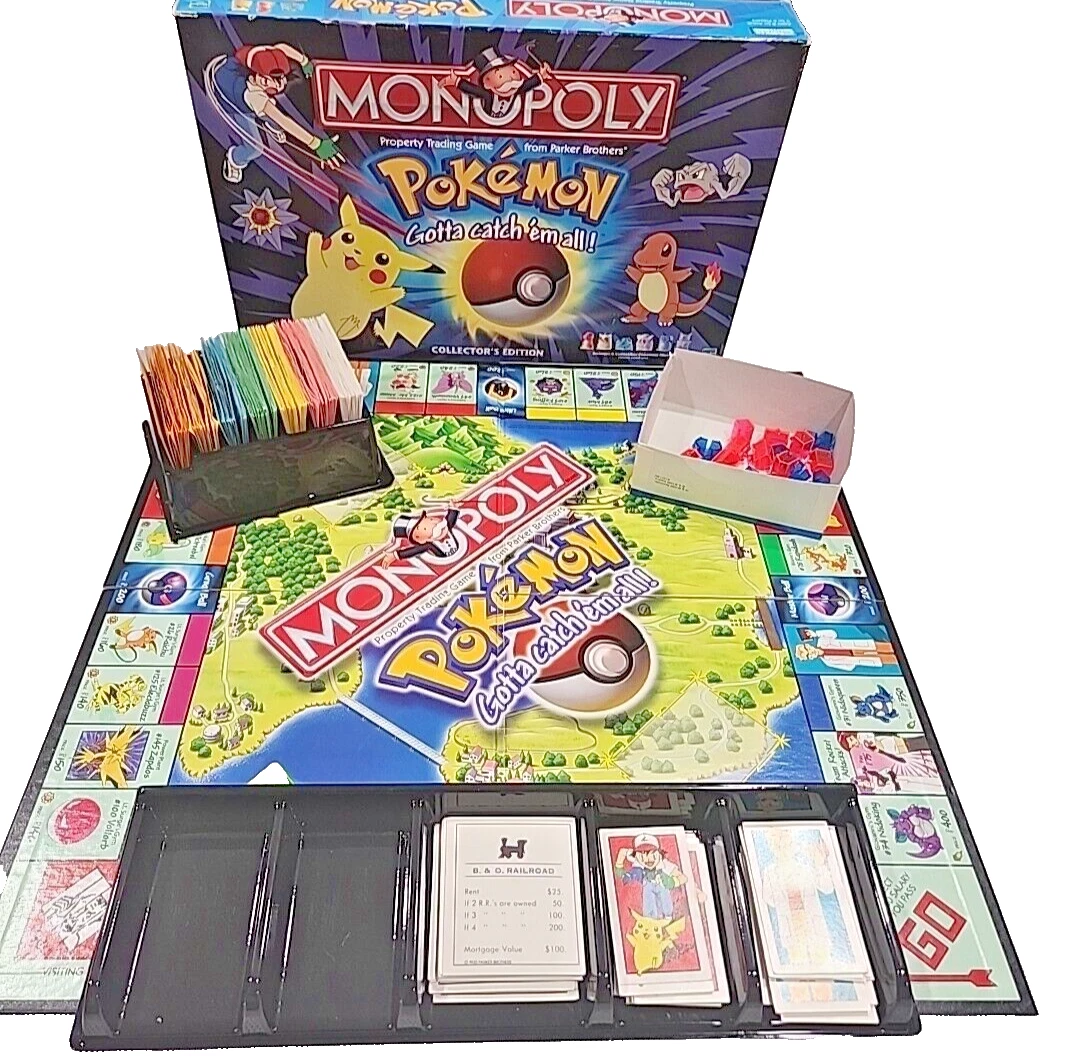 Monopoly PKM Gotta Catch 'em all Collector's Edition Board Game Incomplete