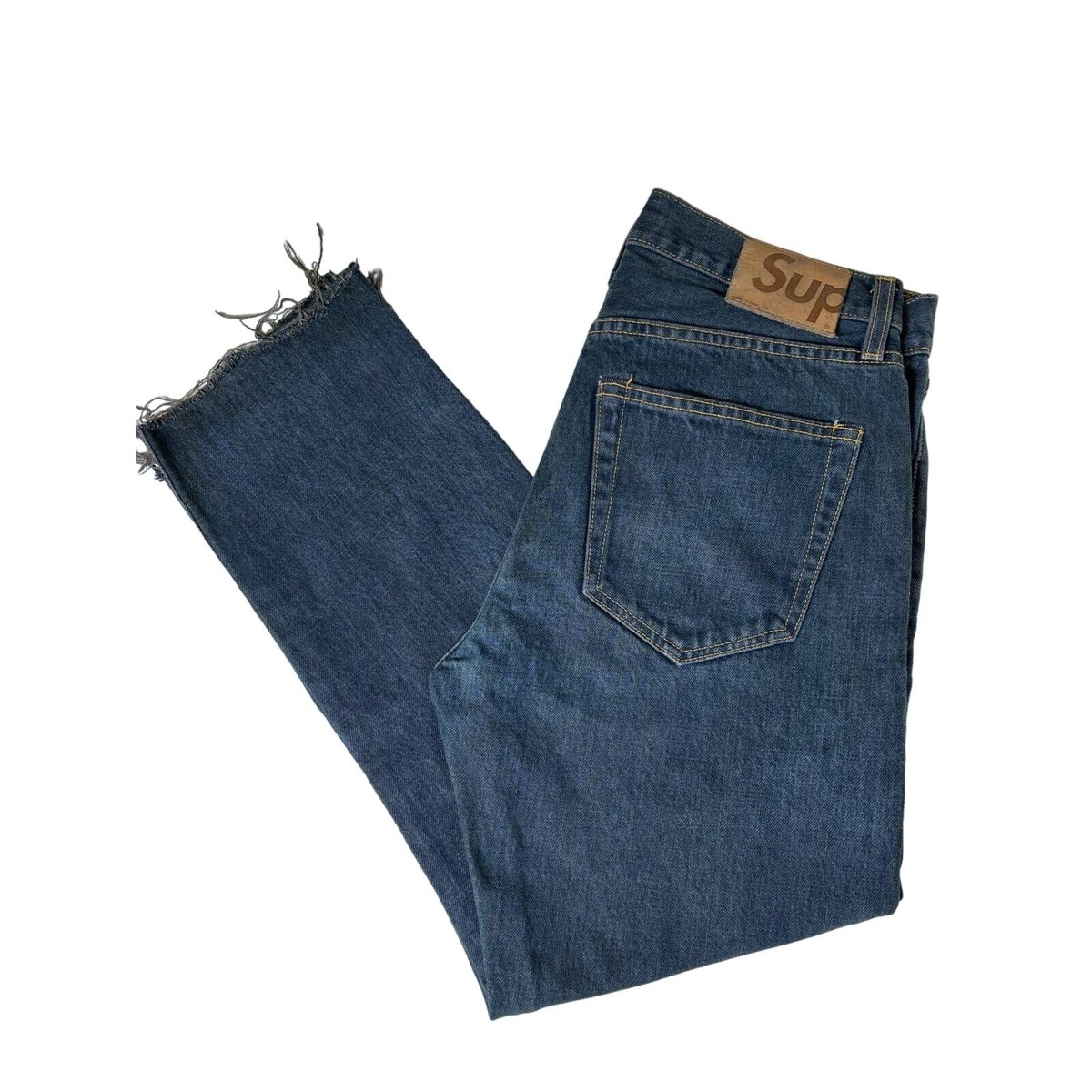 Supreme Jeans Mens Size 30x26 Slim Dark Wash Blue Straight Supreme Jeans Mens Size 30x26 Slim Dark Wash Blue Straight