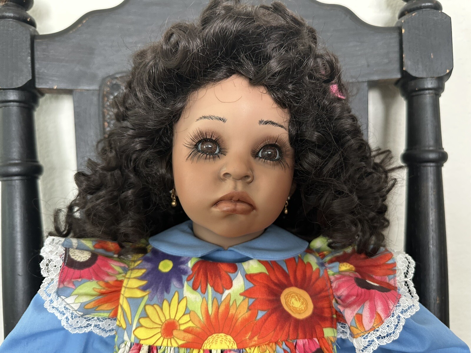 Donna RuBert's FLOSSIE 1995 HandMade Porcelain Doll African American
