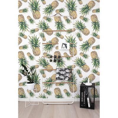 Falling Pineapple Removable | Exotic Fruit Art | Temporary Peel and Stick