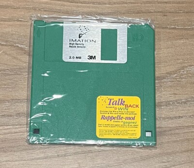 NEW Imation 3M 3.5'' 2 MB Unformatted Diskettes 50 Floppy Disk BOX
