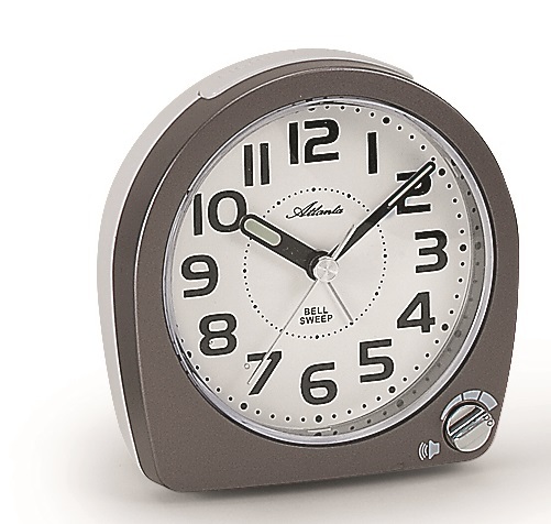 Réveil quartz anti-panne d'oreiller Atlanta 1738/4 avec sonnerie réglable et lumière