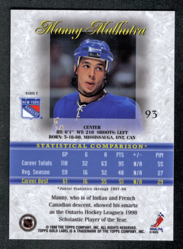 Assorted Manny Malhotra Inserts & Parallels Finish Your Collection, You Pick - Picture 5 of 6