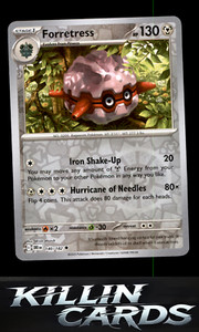 Reverse Holofoil Forretress 140/182 Uncommon SV10: Destined Rivals NM