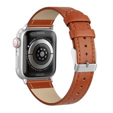 Leather Band for Apple Watch Series 9, 8, 7, 6, 5, 4, 3, 2, 1, SE for 38/40/41mm