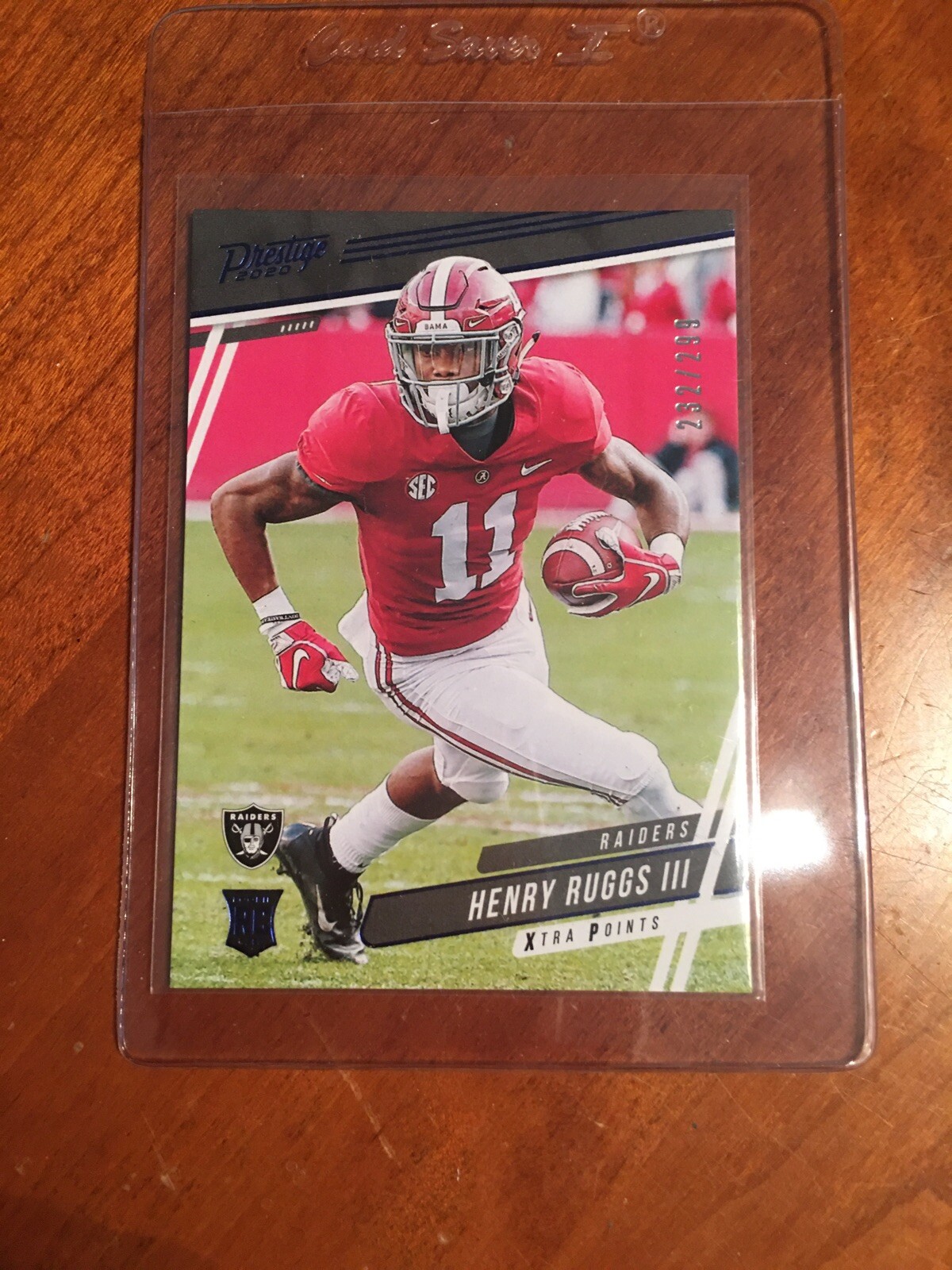 Henry Ruggs Rookie 2020 Panini Prestige - Rookies Henry Ruggs III #241 Xtra Points Blue ...