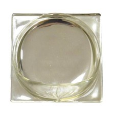 Seifenschale Schwammschale Ecas E2505 Glas Retro Galassia silber 20 x 20 cm