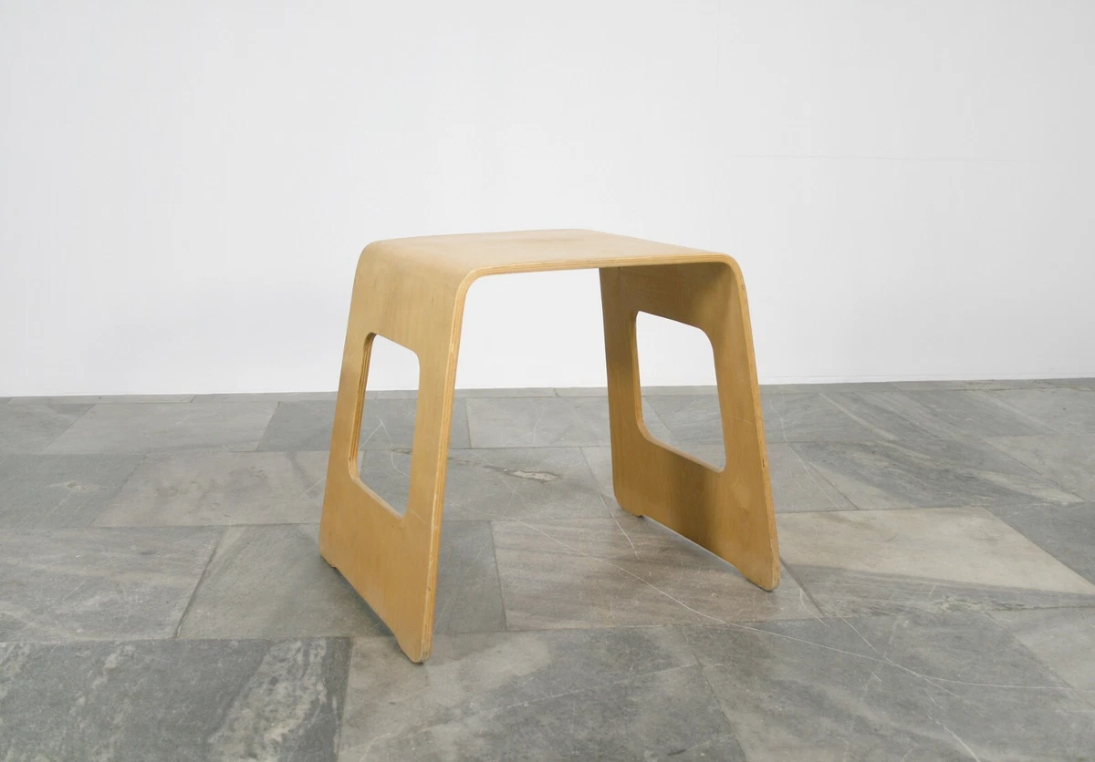 Vintage Ikea Benjamin Bent Birch Plywood Stool Designed By Lisa