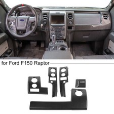 Center Console Dashboard Panel Cover Trim Frame For Ford F150 09-14 Carbon Fiber Center Console Dashboard Panel Cover Trim Frame For Ford F150 09-14 Carbon Fiber