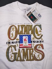 1996 Atlanta Olympic Games T Shirt Hanes Adult size L 42-44 Centennial NEW w TAG