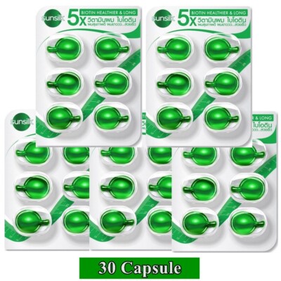 SUNSILK Vitamin BIOTIN HEALTHIER Long Hair Beautiful Hair Quickly 30 Capsule