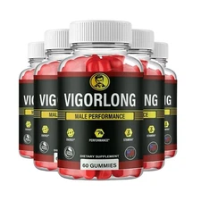 5-Pack VigorLong Gummies for Mens Health – Vigor Long Male Gummies - 300 Gummies