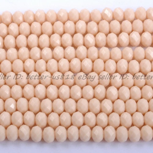 Wholesale Quality Czech Crystal Faceted Rondelle Spacer Beads 4MM 6MM 8MM 10MM - Picture 82 of 101