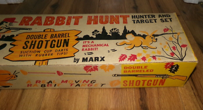 EMPTY BOX + RABBIT ONLY** Vintage 1950s Marx Rabbit Hunt Target