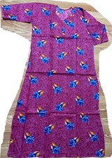 COTTON NIghtie NIGHTGOWN Kaftan FULL LENGTH S/M/L/XL INDIA MODESTY WEAR PINK