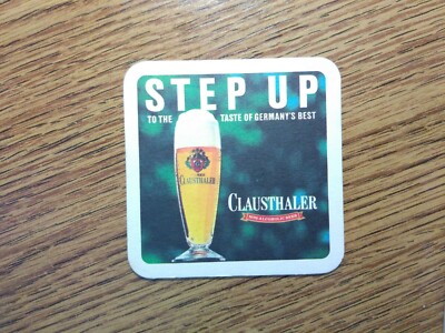 Clausthaler Binding German coaster / beer mat vintage FREE SHIPPING