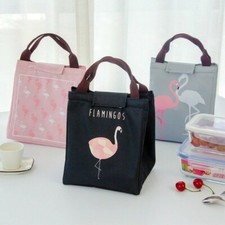 Flamingo Tragbar Isoliert Leinen Kühler Picknick Frühstückstasche Thermo Essen