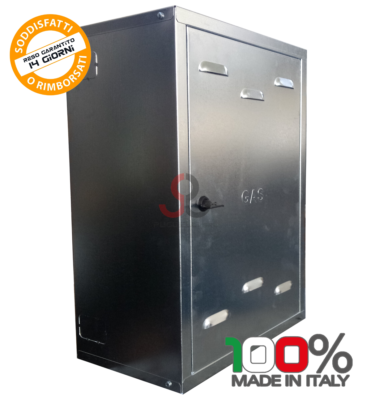 Cassetta Contatore Gas Zincata - Kit Montaggio Con Chiave, Diverse Misure, Made In Italy