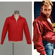 Rebel Without a Cause Style Red Jackets Jimmy James Byron Dean Costume 56